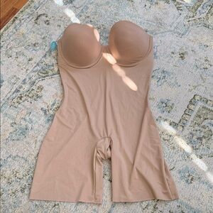 Assets by Spanx Nude Strapless Shapewear Bodysuit